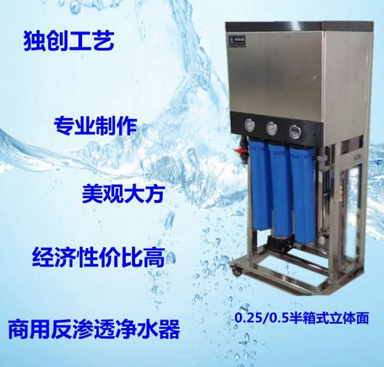 0.25/0.5T反渗透设备半箱体式