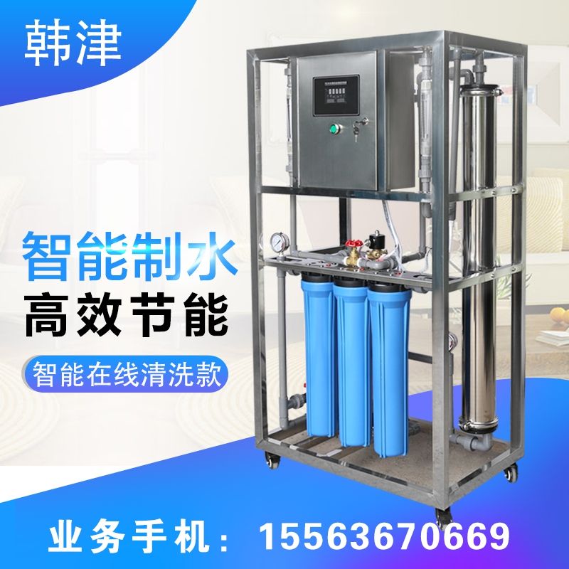 大型工业RO反渗透纯净水设备 商用0.3/0.6吨纯水机器水处理过滤器